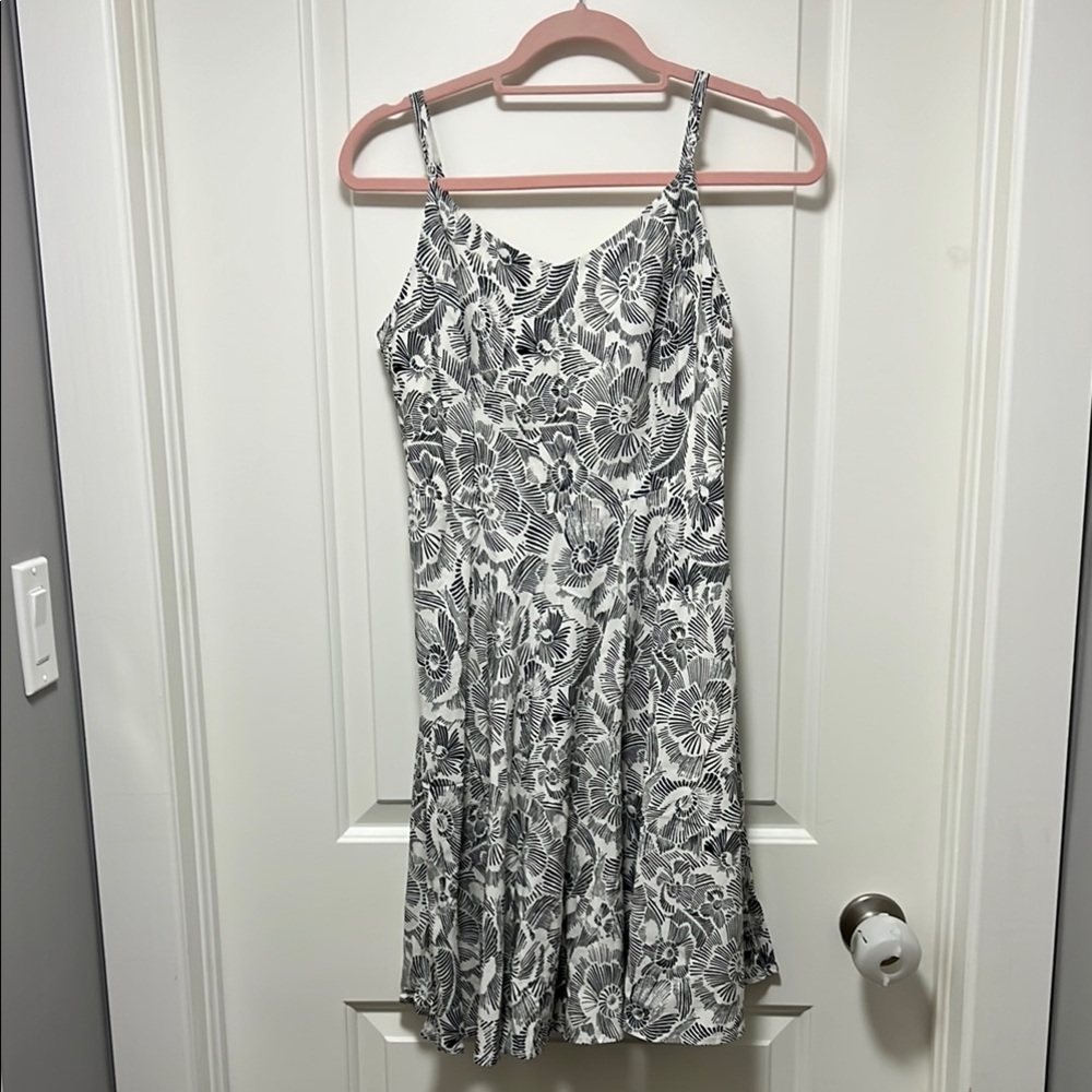 Old Navy Black and White Spaghetti Strap Mini Dress